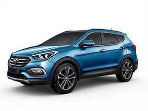Blue Hyundai Santa Fe Hyundai Santa Fe