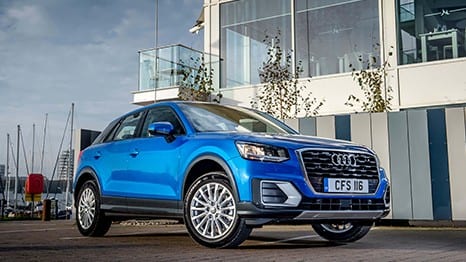 Blue Audi Q2 Audi Q2