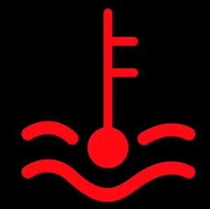 engine temperature warning light