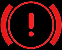 car brake warning light