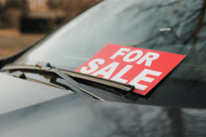 car with for sale sign car with for sale sign